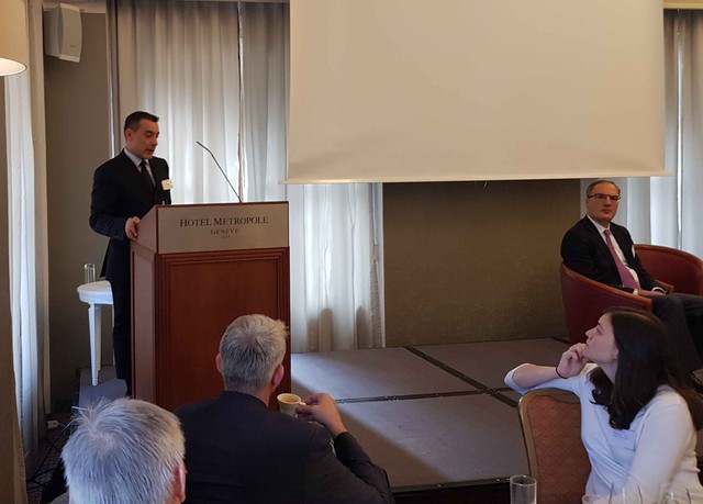 Richemont International's Massimo di Cesare Addressing the Audience